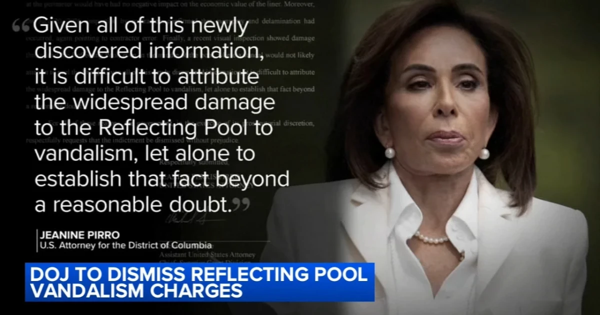 Trump and Pirro clash over Reflecting Pool damage case