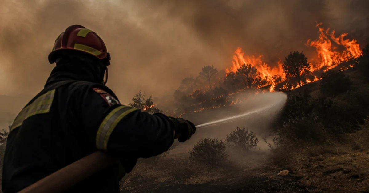 Firefighters race to contain wildfires outside Athens as winds persist