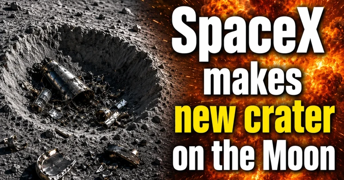 SpaceX rocket stage set to crash into the Moon near Einstein crater