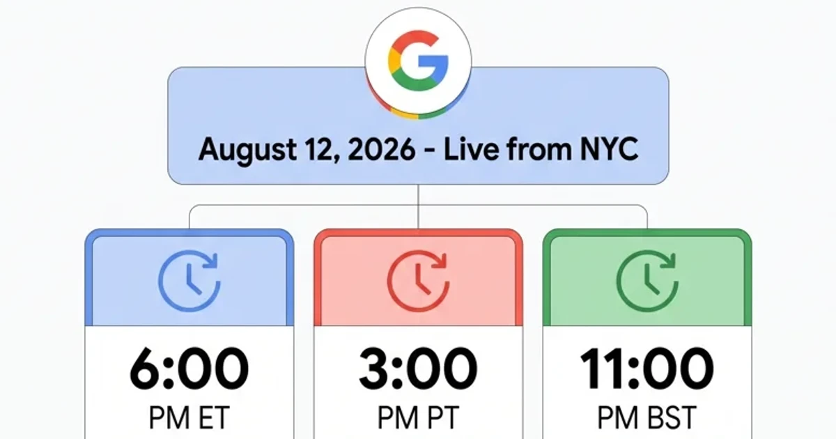 Google confirms Pixel 11 launch event for August 12