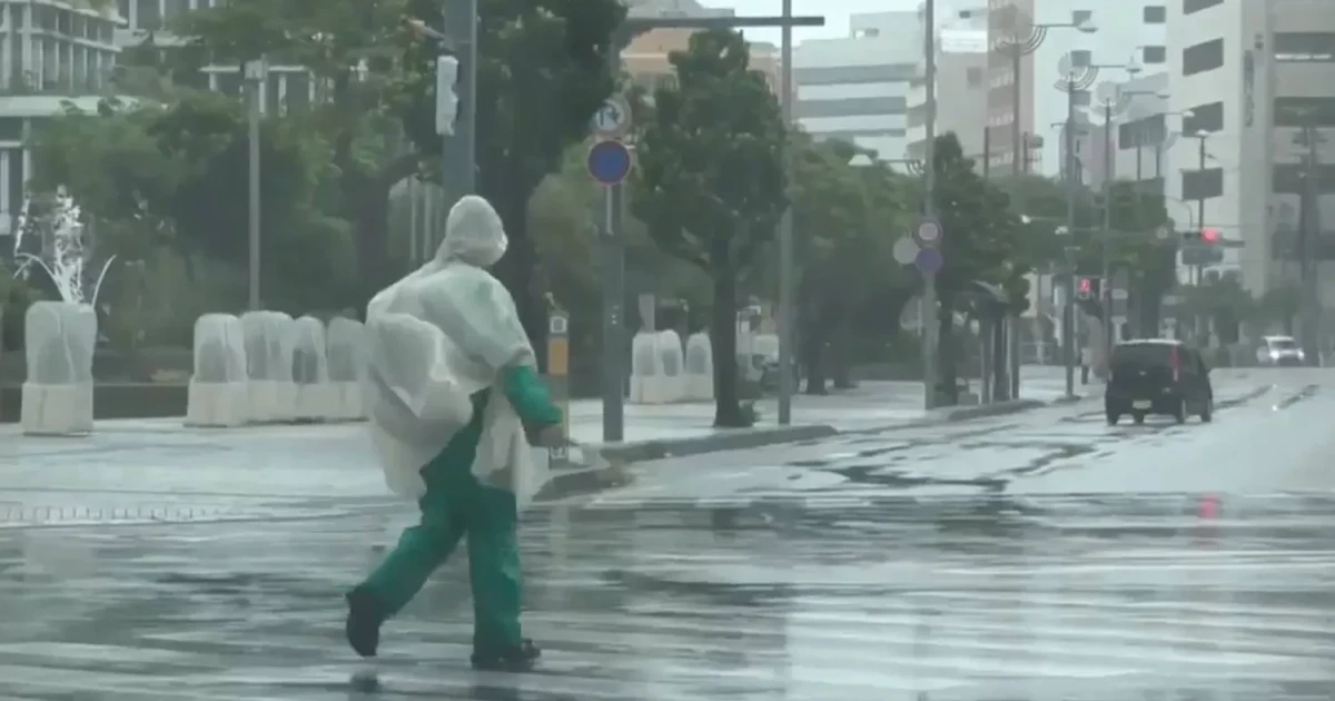 Japan orders evacuations and cancels 500 flights as Typhoon Dolphin nears