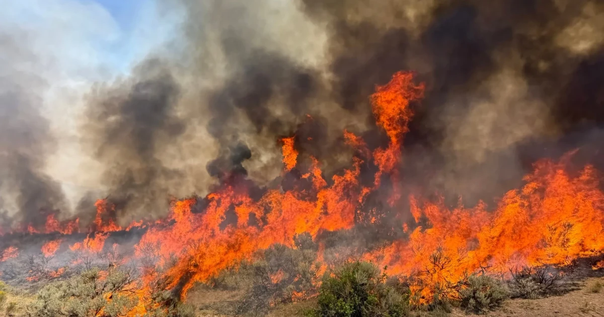 Firefighting helicopter crashes near Richfield during Widemouth 2 Fire response