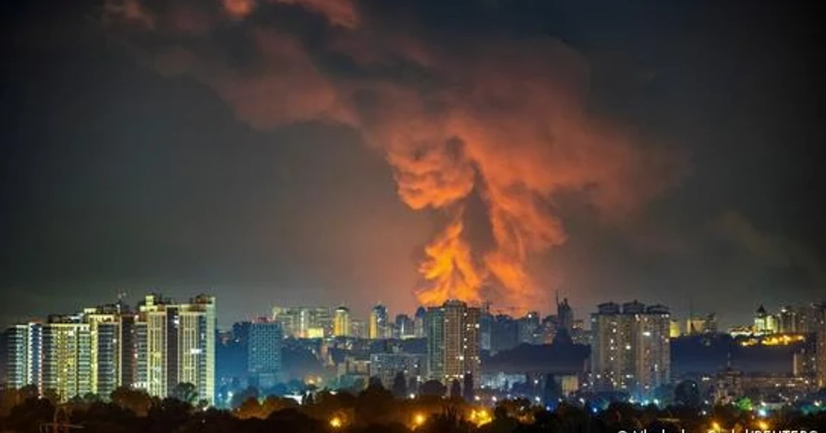 Russian strikes kill three in Kyiv region, debris sparks fires
