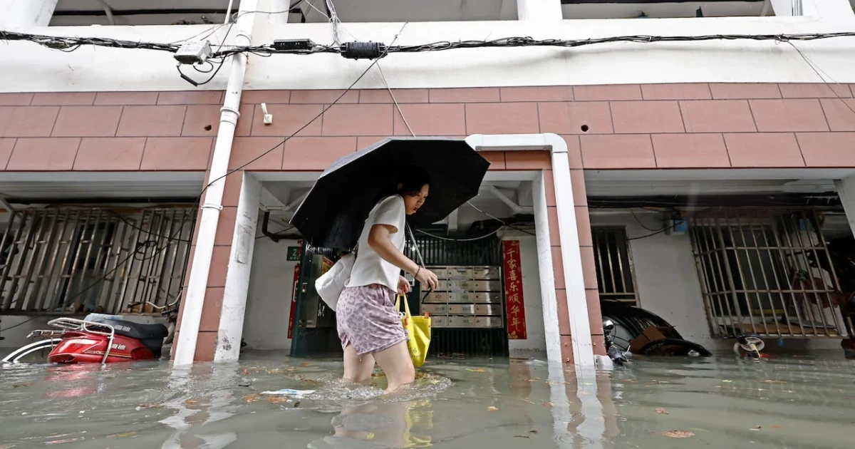Typhoon Dolphin hits China, forcing mass evacuations and flooding