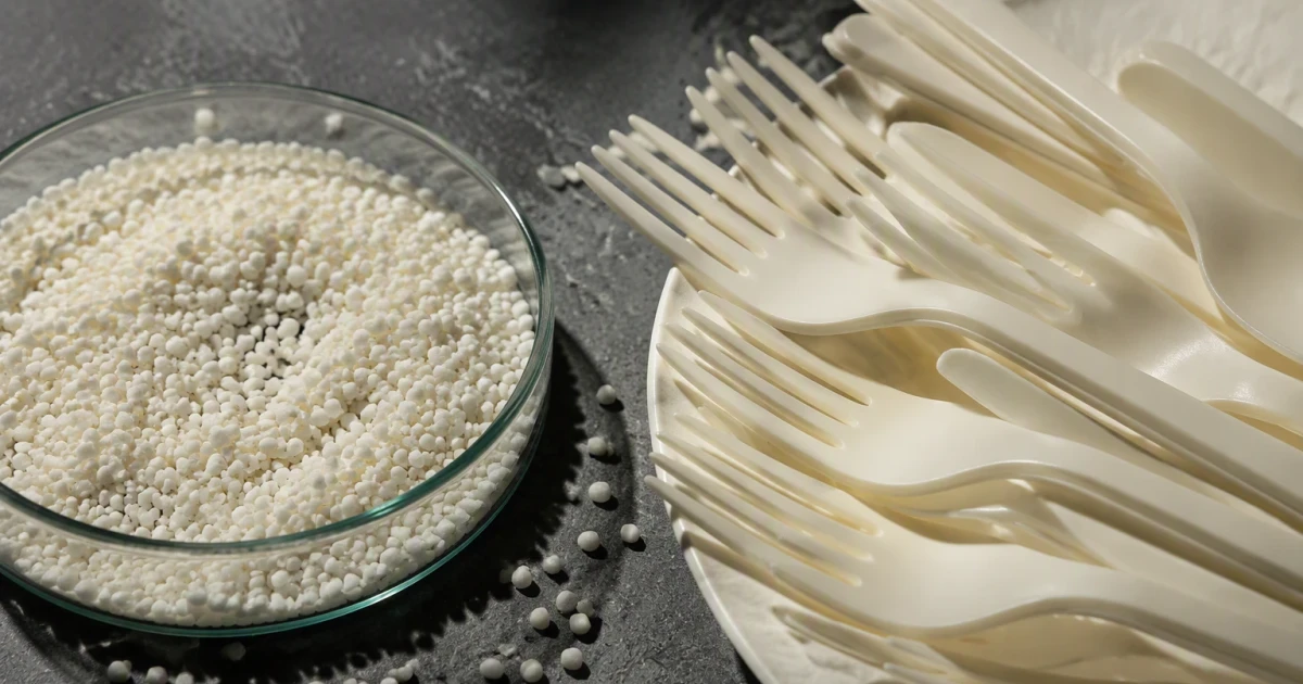 Plastic forks shed microplastics as sugar-based alternative gains ground