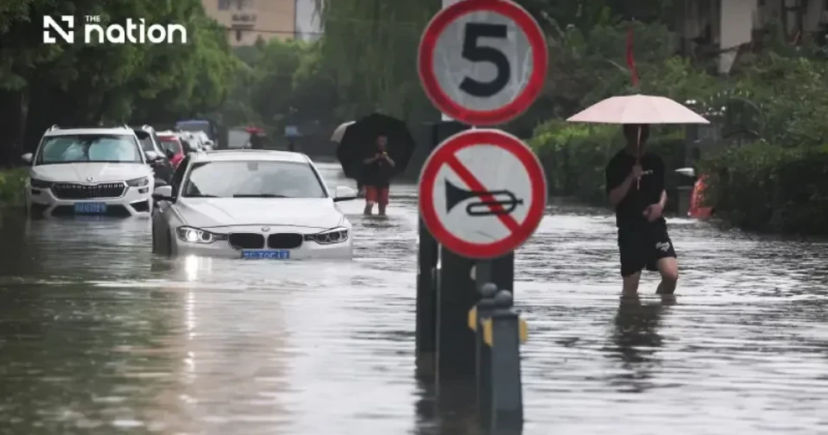 Typhoon Dolphin floods eastern China, disrupts Shanghai travel