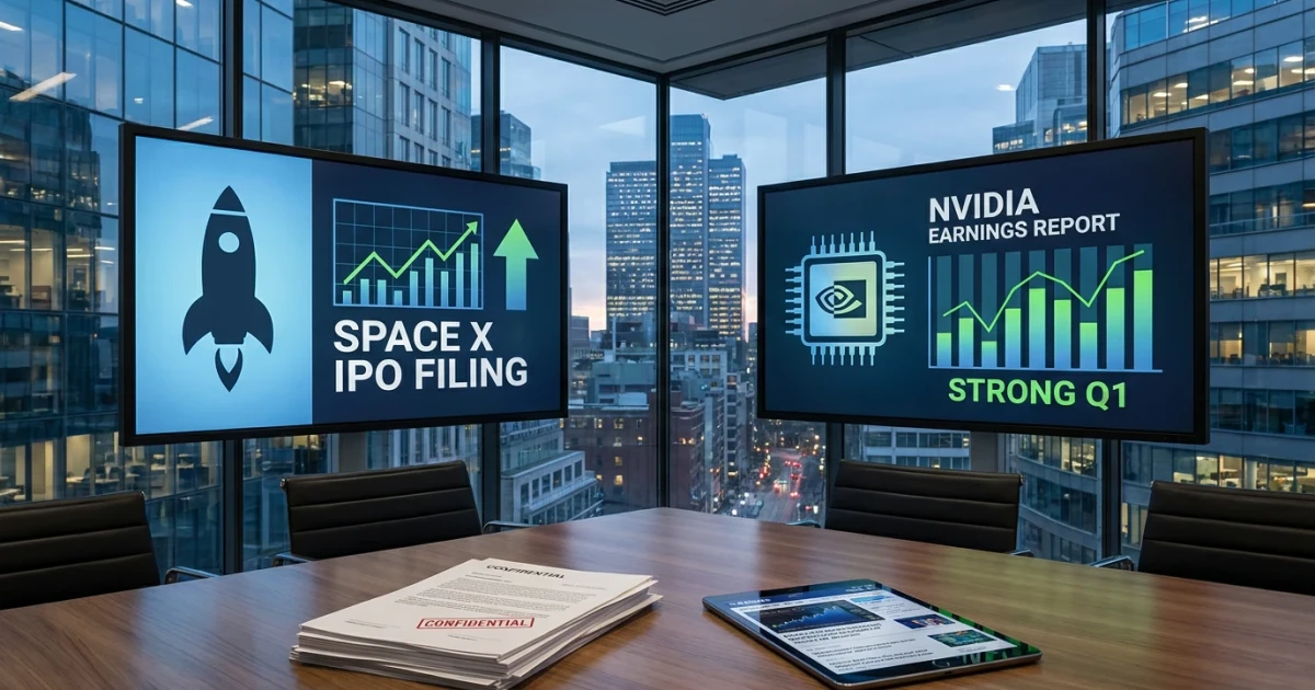 SpaceX Files IPO Paperwork, Nvidia Earnings Draw Focus