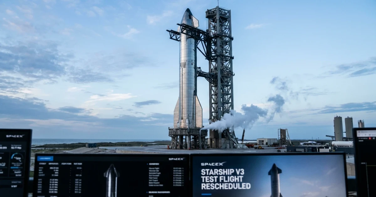 SpaceX Sets New Date for Starship V3 Test Flight