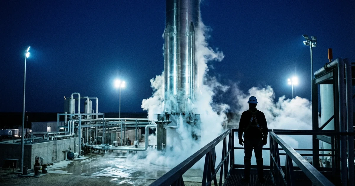 SpaceX Super Heavy Booster Completes Cryogenic Testing