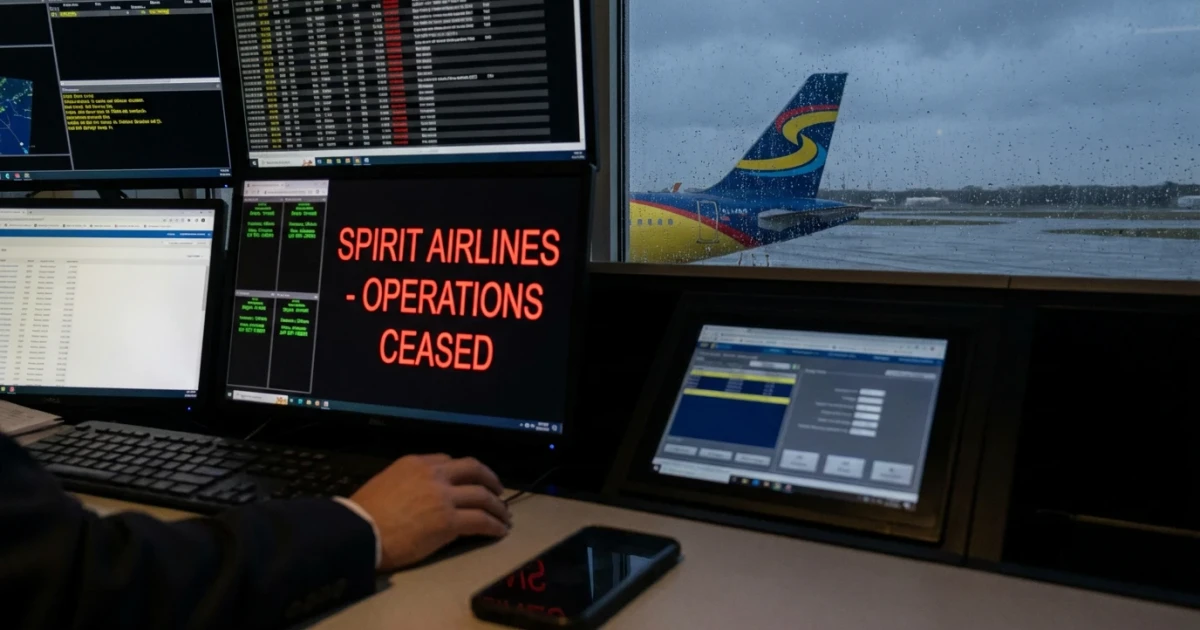 Spirit Airlines Ceases Operations After Failed White House Deal