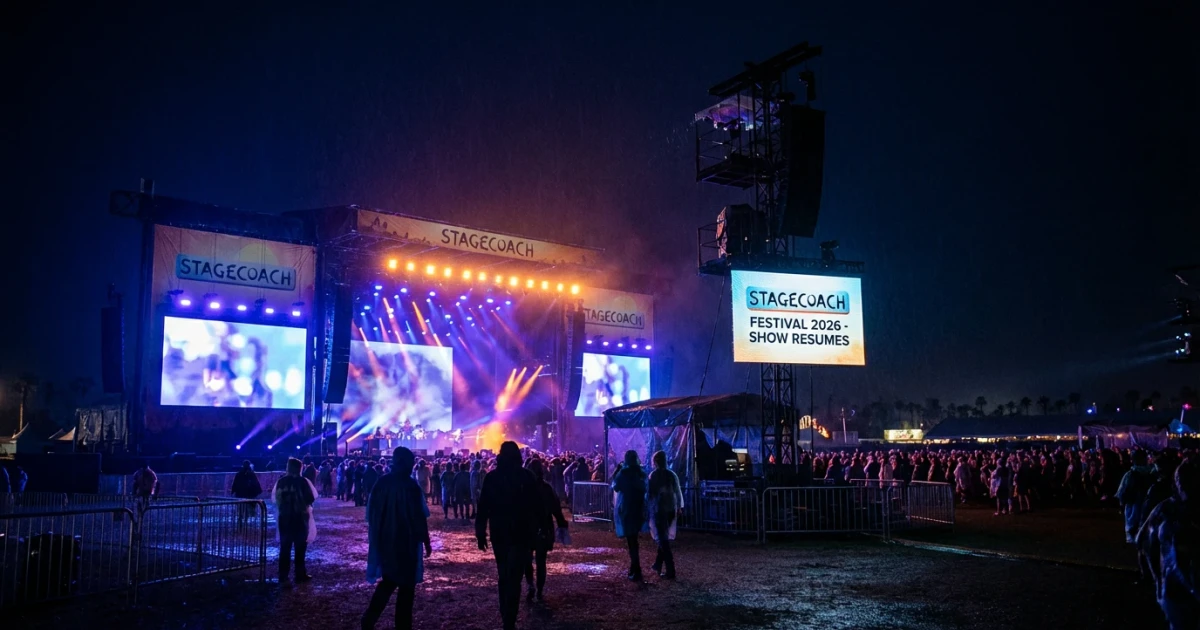 Stagecoach Festival Restarts After Weather Evacuation