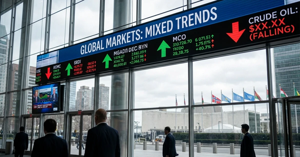 Stocks Mixed as Oil Prices Dip on Mideast Optimism