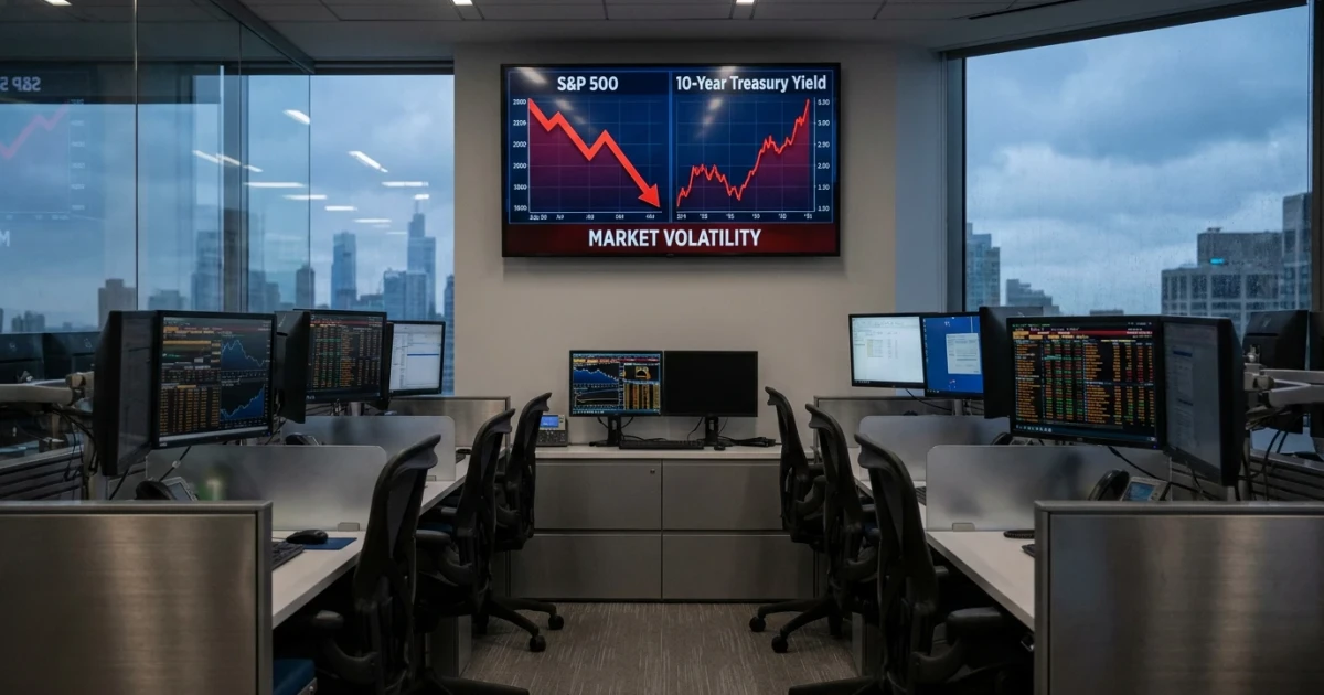 Stocks Drop as Treasury Yields Rise on Inflation Fears