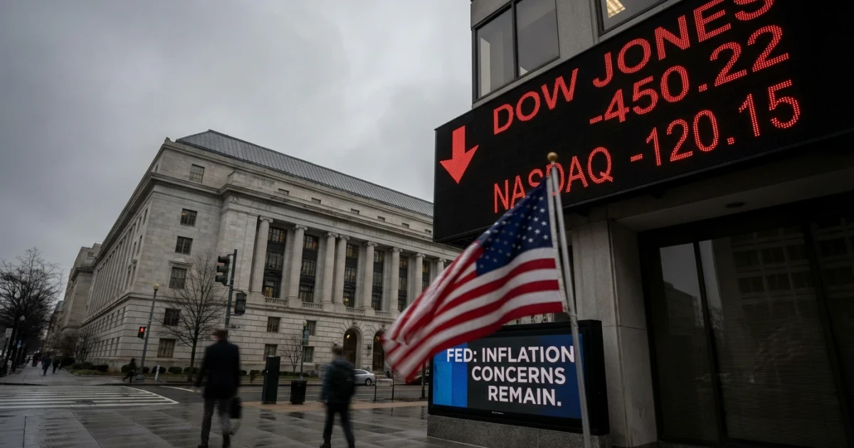 Stocks Fall as Fed Flags Inflation Concerns