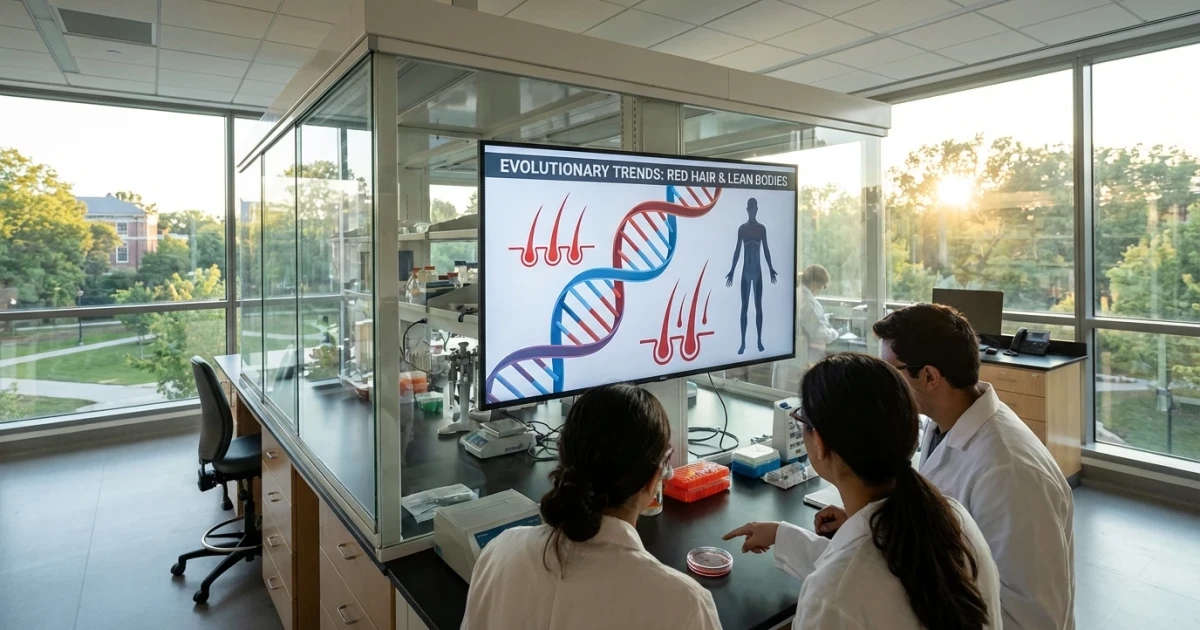 Red Hair and Leaner Bodies Favored in Human Evolution