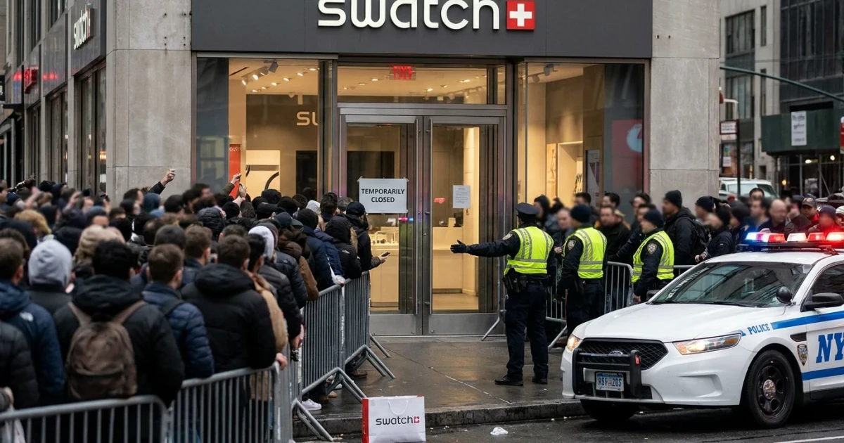 Swatch Closes Stores After AP Watch Sparks Crowds