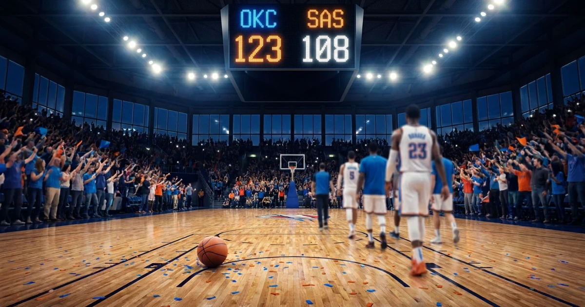 Thunder Defeat Spurs 123-108 in NBA Matchup
