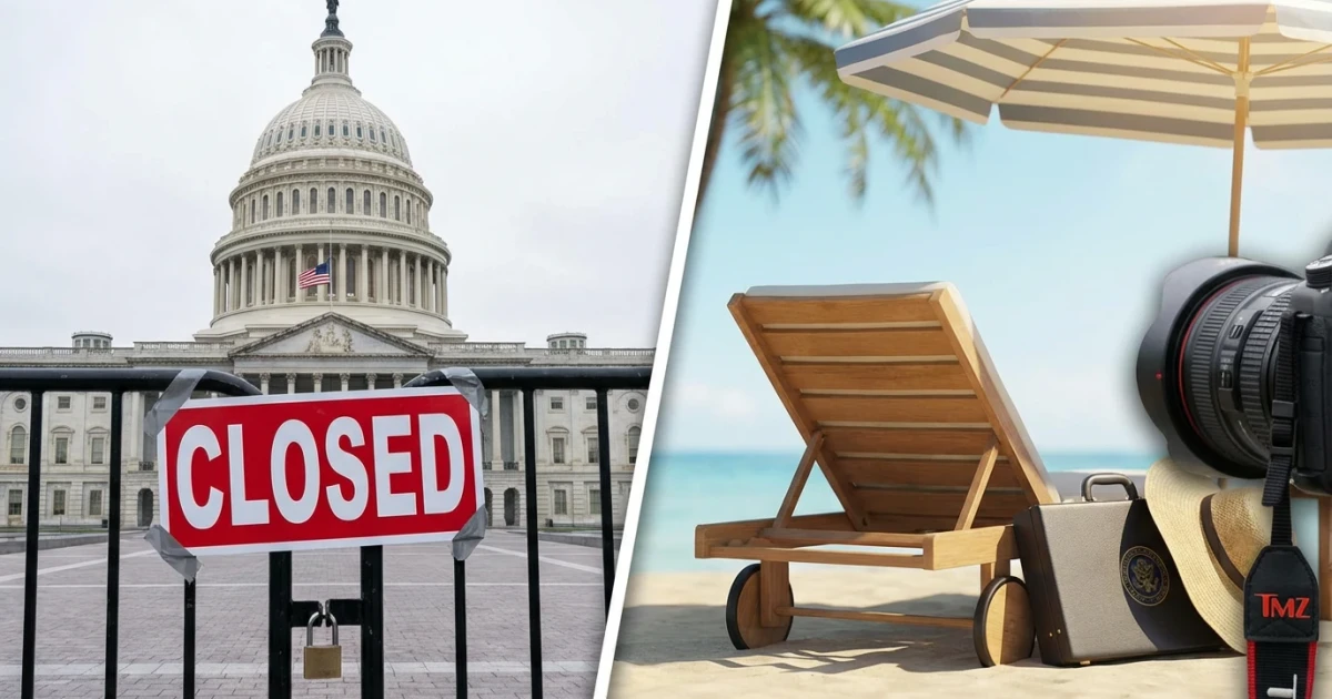 TMZ Tracks Lawmakers Vacationing During Shutdown
