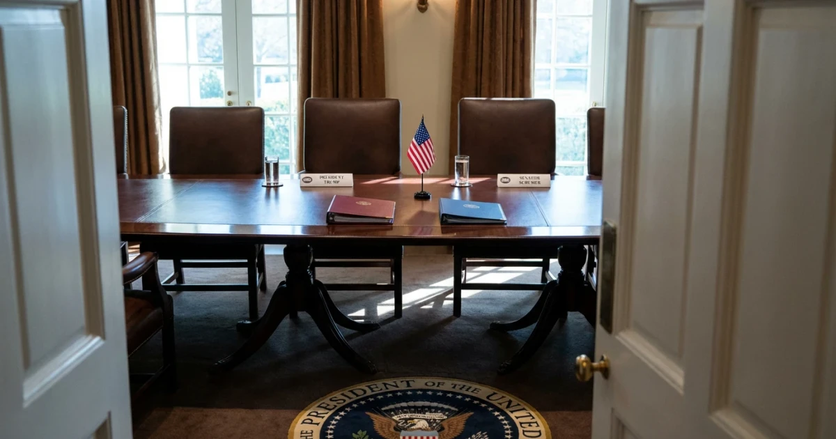 Trump and Schumer Meet in Rare White House Session