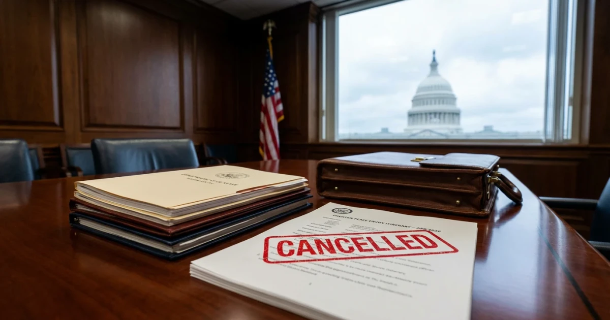 Trump Halts US Peace Delegation After Iran Envoy Leaves