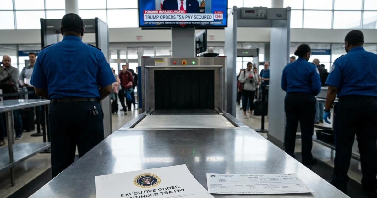Trump Orders Pay for TSA Workers Amid Funding Stalemate
