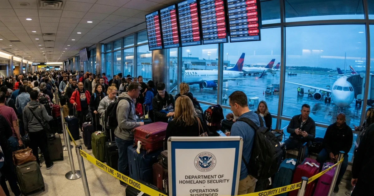 Trump Blocks DHS Shutdown Deal, Airport Delays Worsen