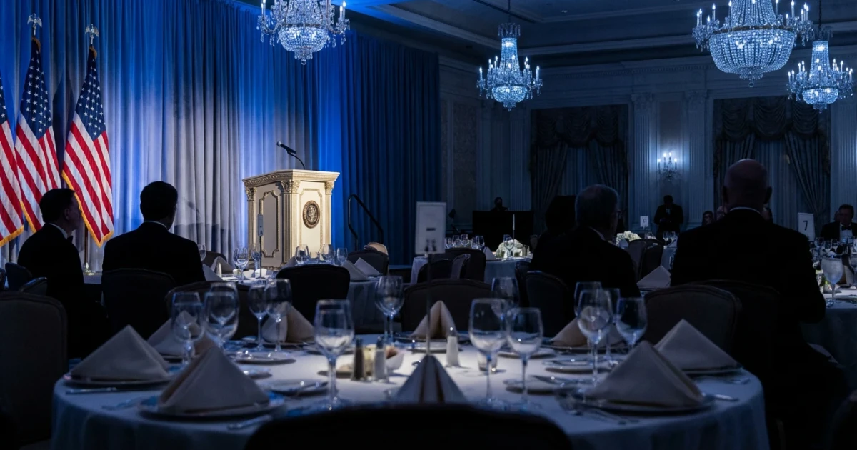 Trump’s Humor Falls Flat at Black-Tie DC Dinner