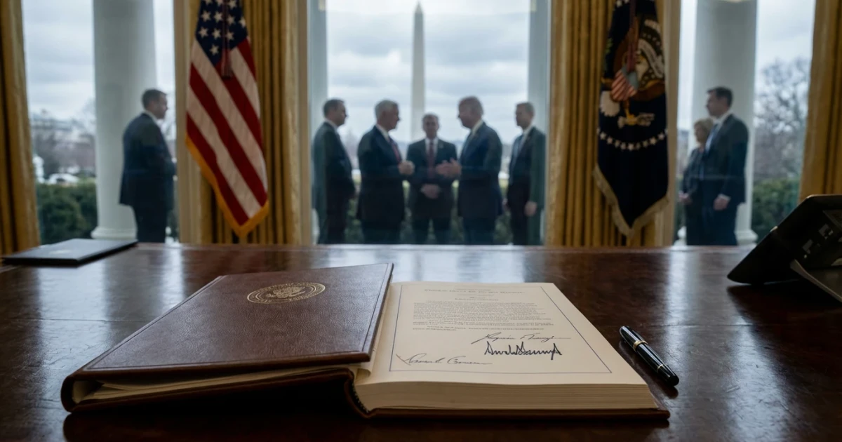 Trump Signs Funding Bill, Averting Shutdown as Immigration Talks Loom