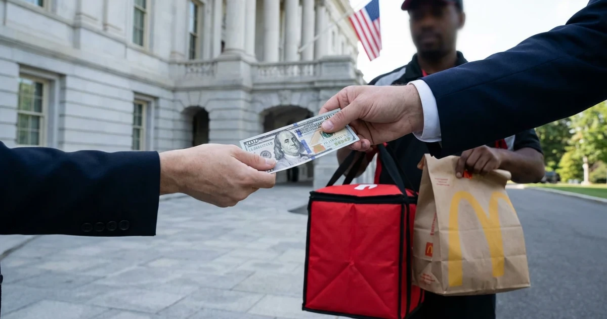 Trump Tips DoorDash Driver $100 for McDonald's Delivery