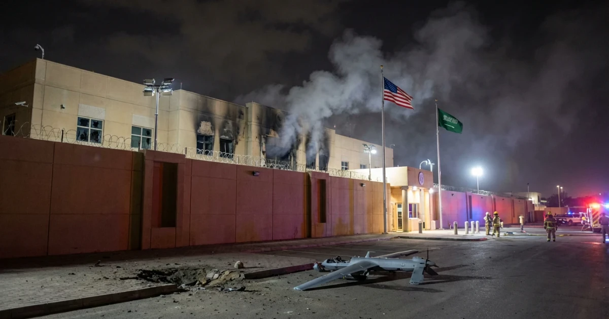 U.S. Embassy in Saudi Arabia Hit by Iranian Drones