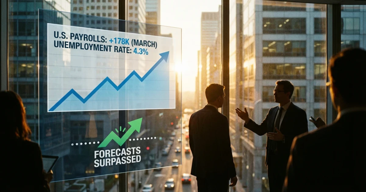 U.S. Jobs Report Exceeds Forecasts with 178,000 New Jobs