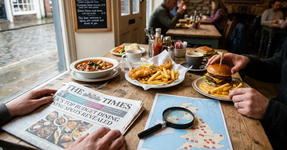 UK Budget Dining: Top 20 Affordable Restaurants Revealed