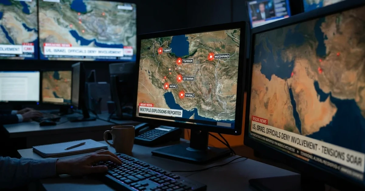 Blasts Hit Six Iranian Cities, US & Israel Deny Involvement
