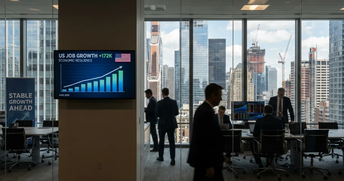 US Job Market Adds 172,000 Jobs, Shows Steady Growth