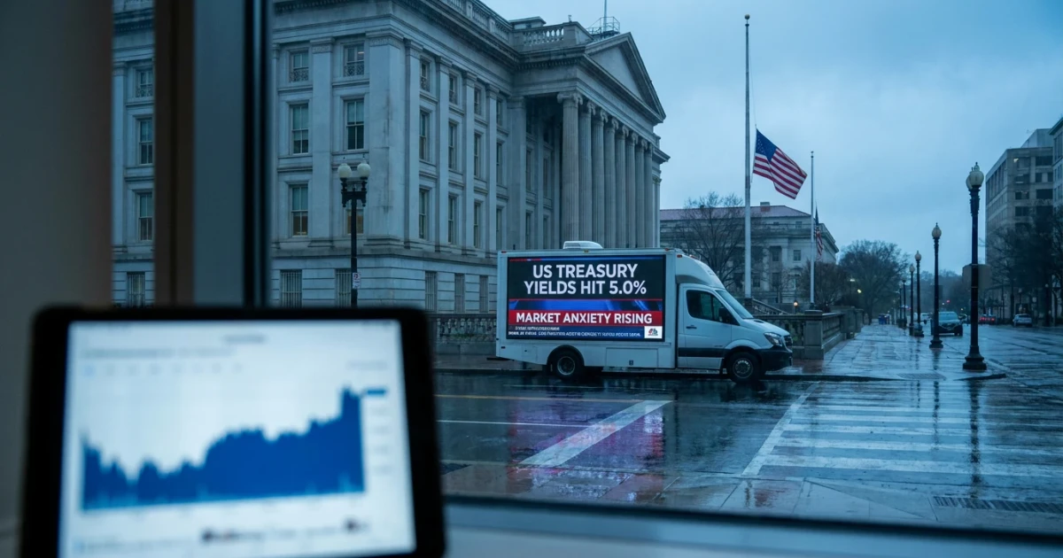 US Treasury Yields Hit 5% Amid Bond Market Turmoil