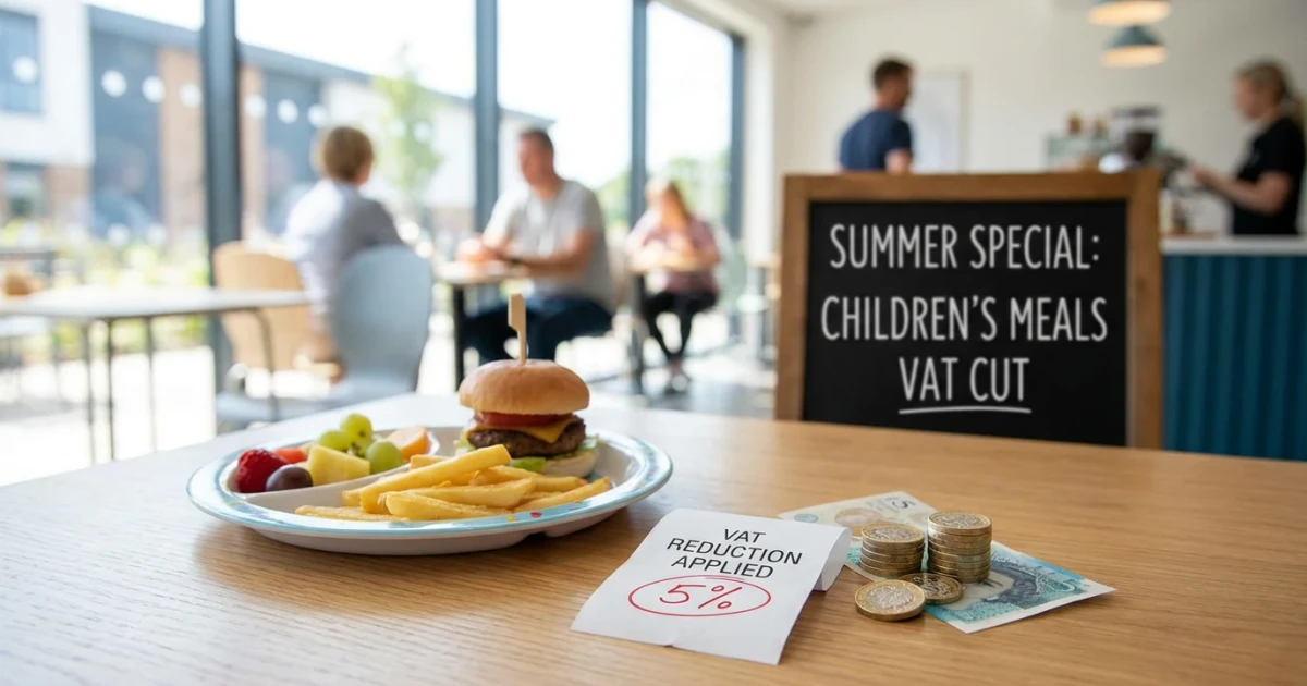 UK Cuts VAT on Children’s Meals to 5% This Summer