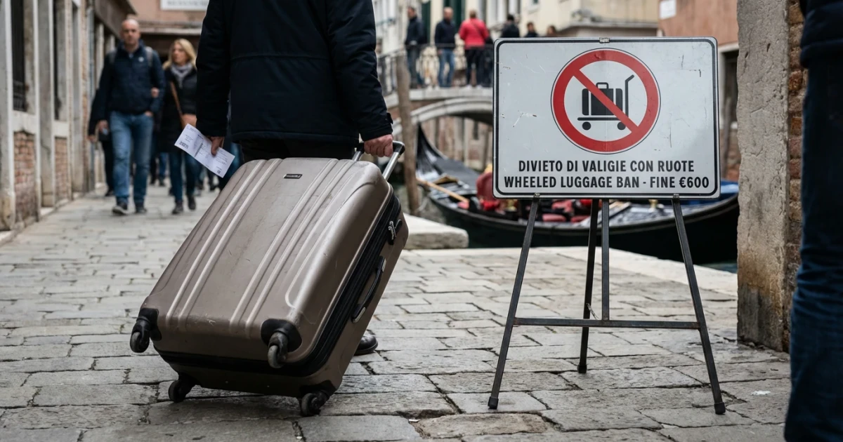 Venice Suitcase Ban: Tourists Face $600 Fines for Luggage Rules
