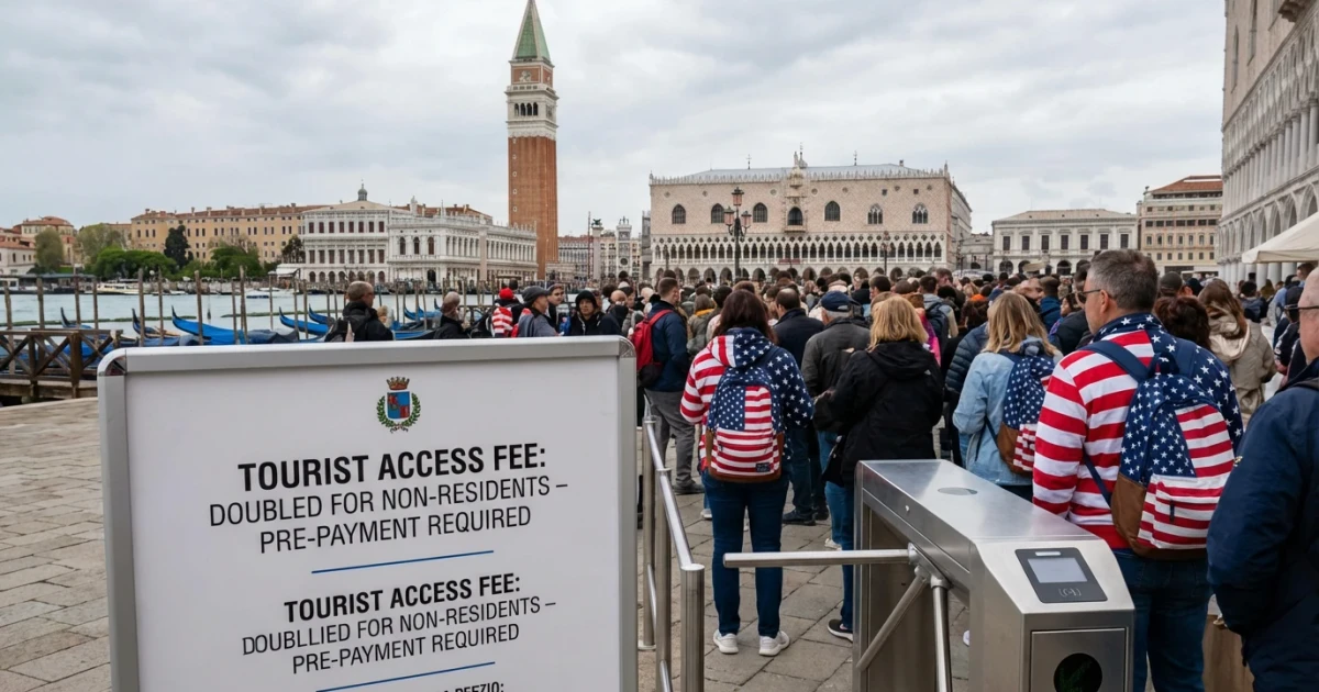 Venice Doubles Tourist Fee for Americans Amid Overtourism