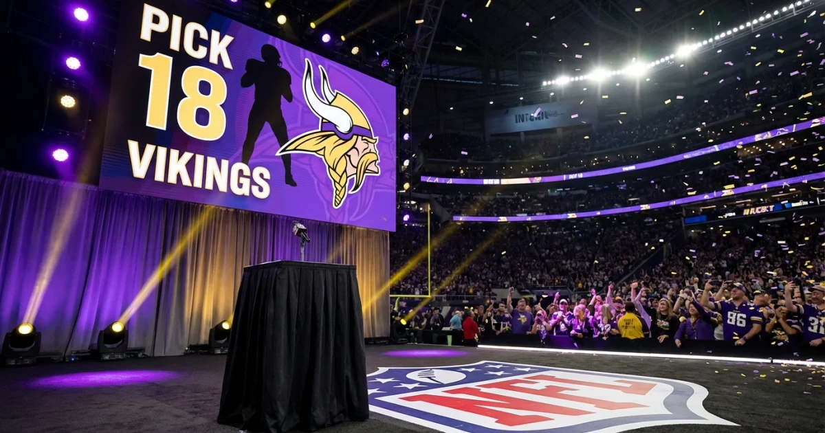 Vikings Pick Caleb Banks at 18 in NFL Draft