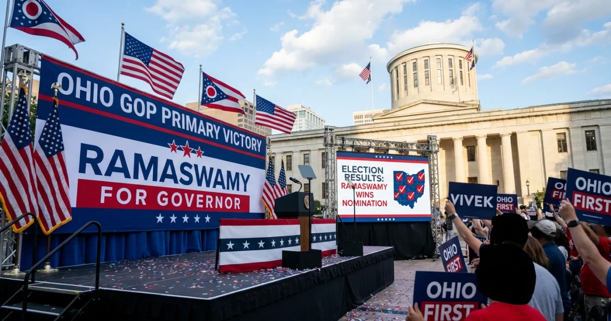 Vivek Ramaswamy Wins Ohio GOP Governor Primary in 2026