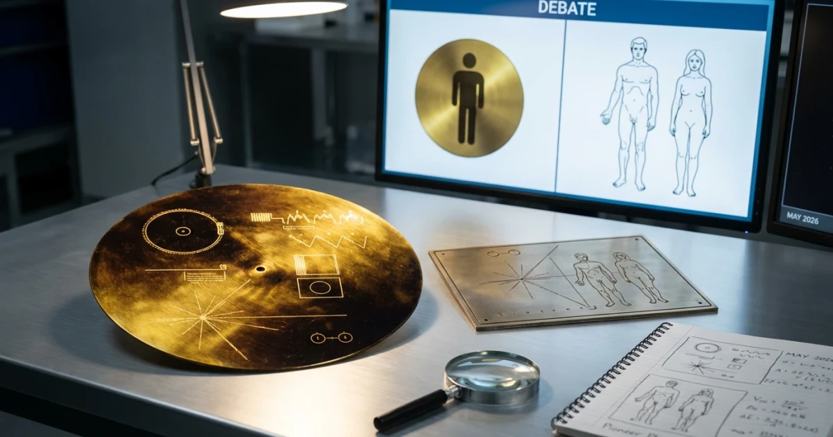 Voyager Golden Record Human Imagery Influenced by Pioneer Plaque