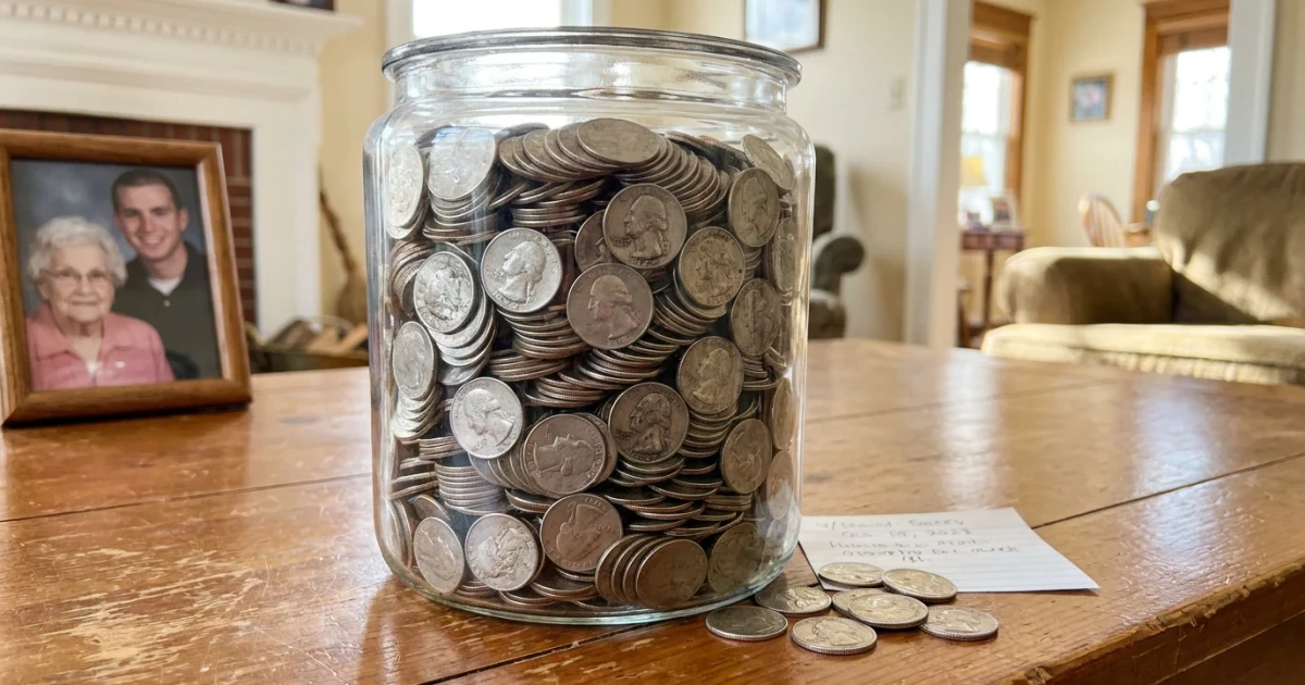 Waitress Leaves Grandson Vase With 7,679 Quarters