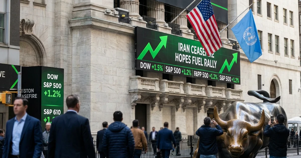 Stocks Climb as Iran Ceasefire Bolsters Wall Street