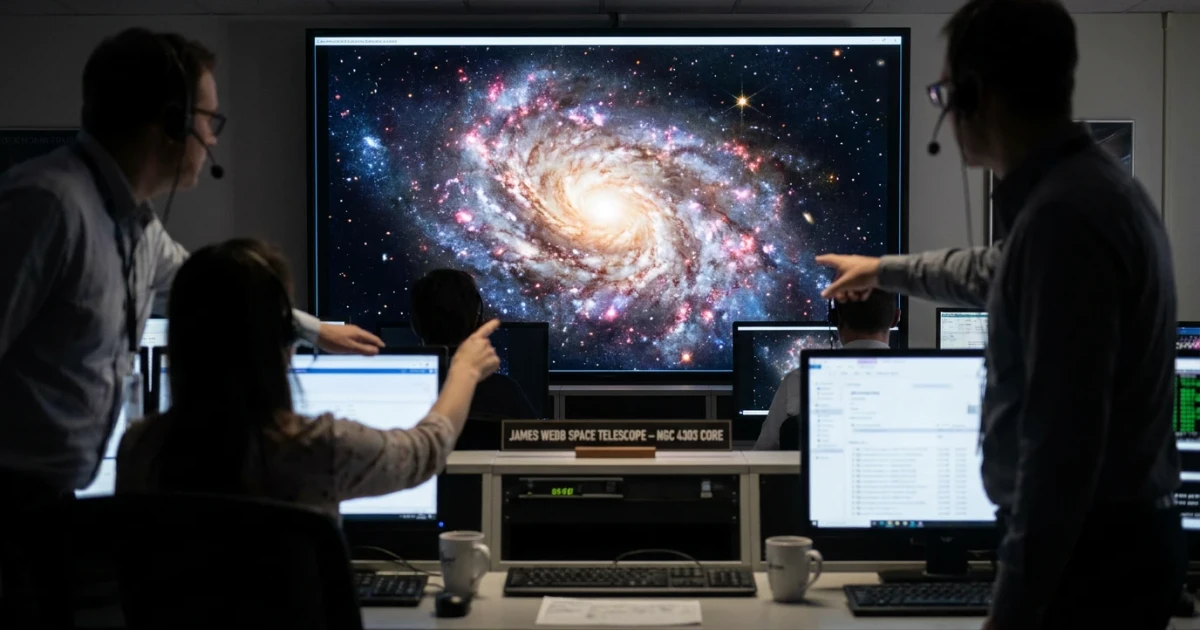 Webb Telescope Captures Stunning Spiral Galaxy Core