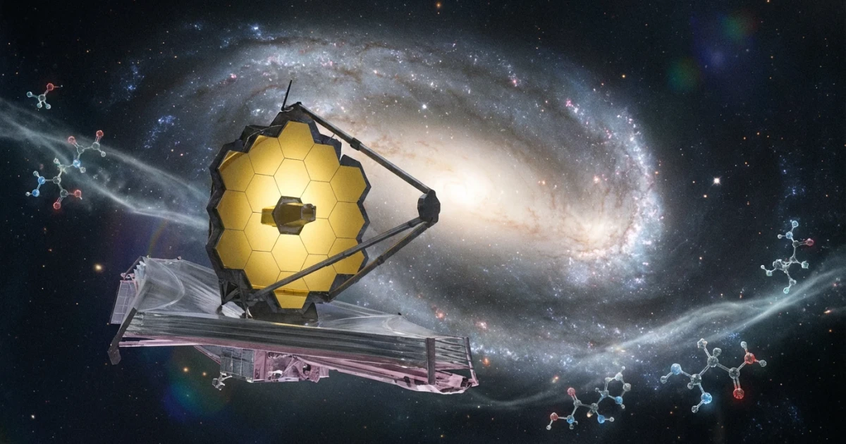 Webb Telescope Finds Frozen Life’s Building Blocks in Nearby Galaxy