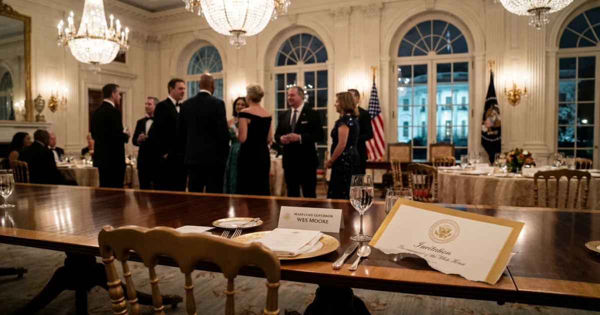 Wes Moore Disinvited From White House Governors’ Dinner
