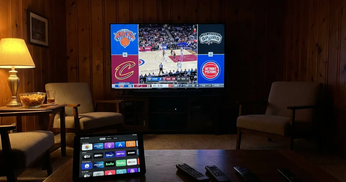 How to Stream Knicks vs Cavaliers and Spurs vs Pistons Live