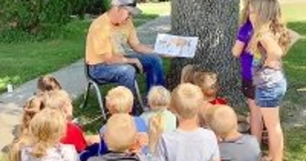 Farmer Josh visits library