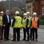 Sheffield Mayor Elena Hargrove and councilors at City Hall press conference revealing £150 million infrastructure plan addressing public concerns over roads, bridges, and flooding in UK city