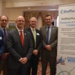 Sheffield Council Leader Tom Hunt and officials presenting the Sheffield Prosperity Initiative at City Hall, featuring blueprints for job creation, road upgrades on A61 and A57, and community investments to drive economic growth in South Yorkshire.